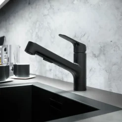 Lenz Küchenarmatur KOA mit Handbrause schwarz