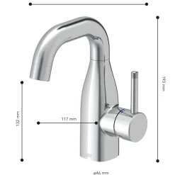 Lenz Waschtischarmatur POLA chrom