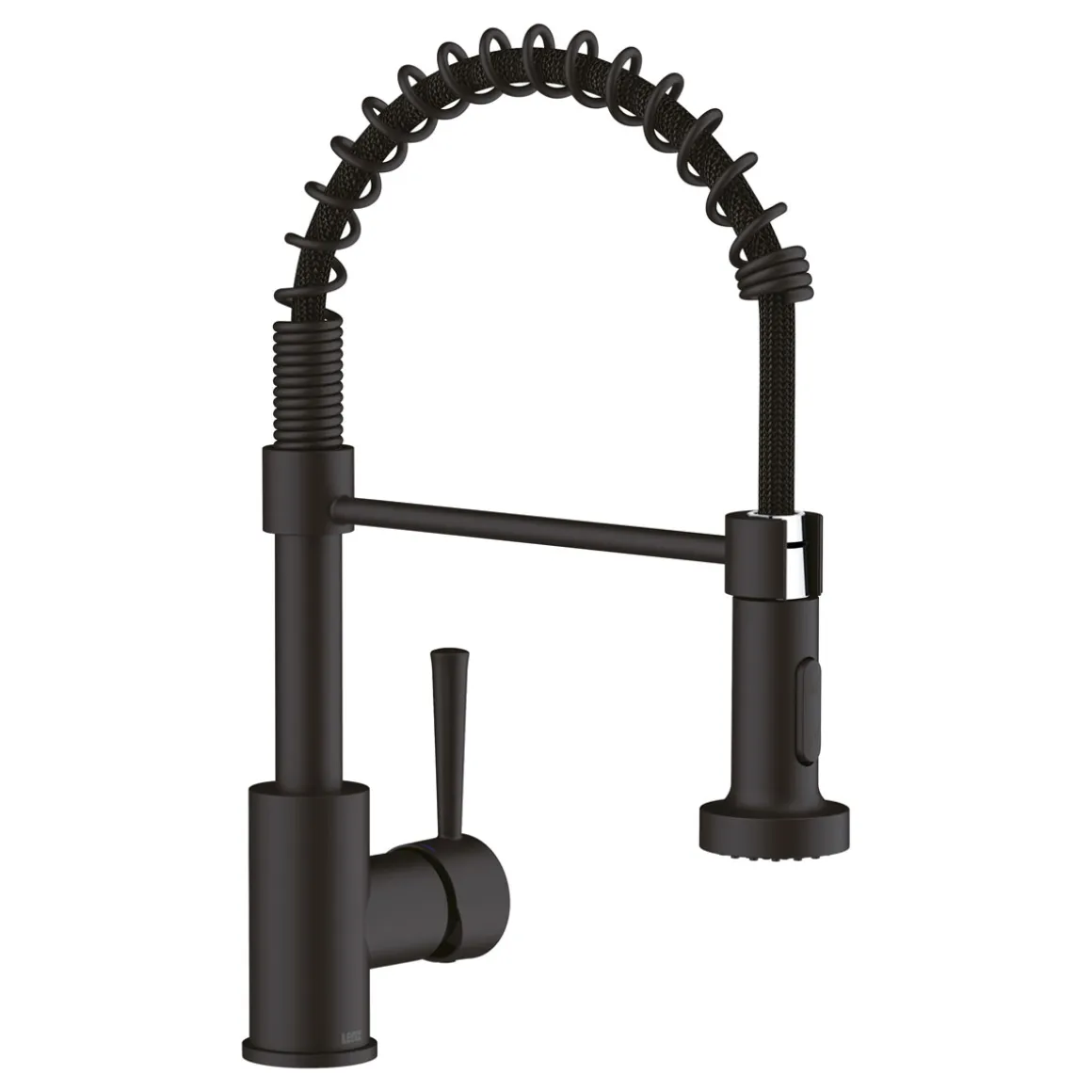 LENZ ND-Spültischamatur Nova mit Brause Schwarz Matt