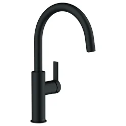 LENZ Spültischarmatur Anela Easy-Clean-Mischdüsesystem Schwarz Matt