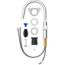 LENZ Spültischarmatur Anela mit Geschirrbrause Chrom