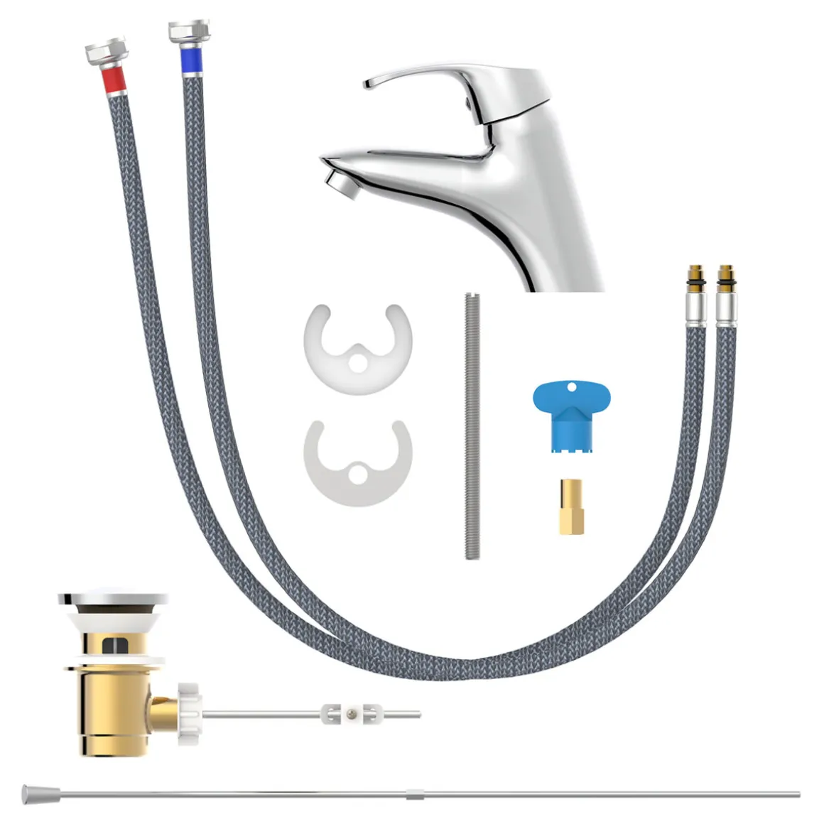 LENZ Waschtischarmatur Liana Eco-Klick Chrom