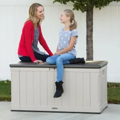 Lifetime Kissenbox Harmony 440 L 64x127,9x67,2cm Lichtgrau