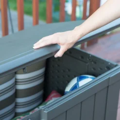 Lifetime Kissenbox Premium 440 L 64x127,9x67,2cm Braun