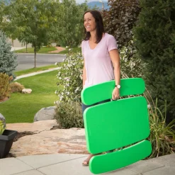 Lifetime Tisch für Kinder mit Klappfunktion 90x82,5x53,5cm Grün