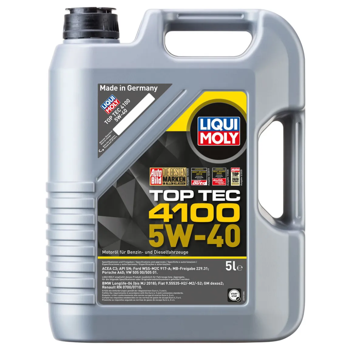 Liqui Moly Leichtlauf-Motor-Öl Top Tec 4100 5W-40 5 L