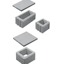 Lusit Gartenmauer Bellamur 1/2 Stein Grau