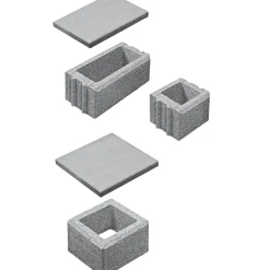 Lusit Mauerabdeckung Bellamur Oberfläche glatt Grau