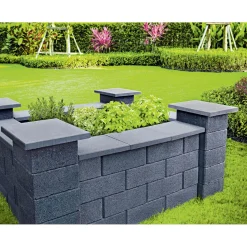 Lusit Mauerabdeckung Bellamur Mini anthrazit 48 x 28 x 3-4,5 cm