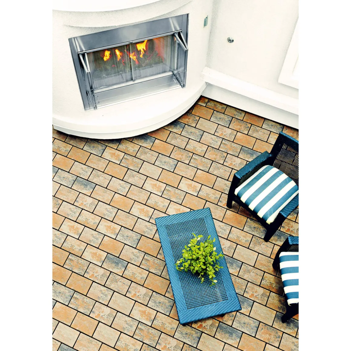 Lusit Pflasterstein Trend Luna Muschelkalk Mini-Fase 24 x 16 x 6 cm