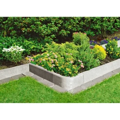 Lusit Randstein Rasenbord grau 100 x 25 x 5 cm