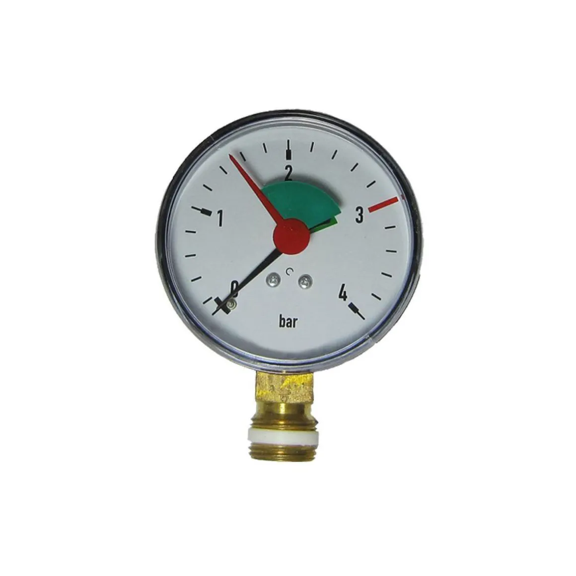 Manometer 0-4 Bar 3/8" Anschluß unten