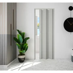 Marley Rapido Falttür, Textil grau 83 x 204 cm