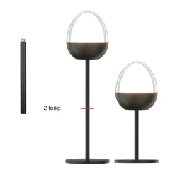 MegaLight LED-Dekoleuchte Ovo Pure 2,5 W RGBW IP54 Akkubetrieb