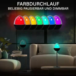 MegaLight LED-Dekoleuchte Ovo Pure 2,5 W RGBW IP54 Akkubetrieb