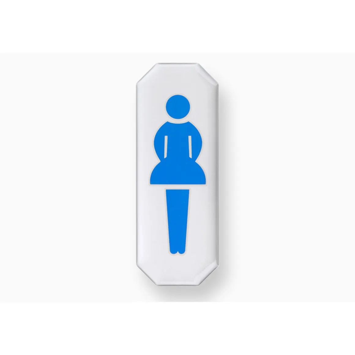 Metafranc Hinweisschild Damen Kunststoff weiß