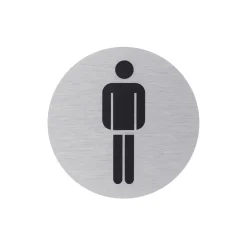 Metafranc Hinweisschild Herren Aluminium grau