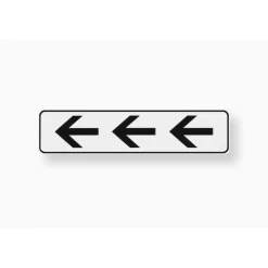 Metafranc Hinweisschild Pfeil Kunststoff weiß