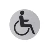 Metafranc Hinweisschild Rollstuhl Aluminium grau