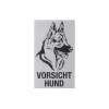 Metafranc Hinweisschild Vorsicht Hund Aluminium grau