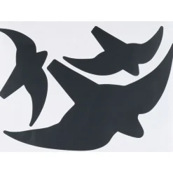 Metafranc Hinweisschild Vogel Kunststoff gelb