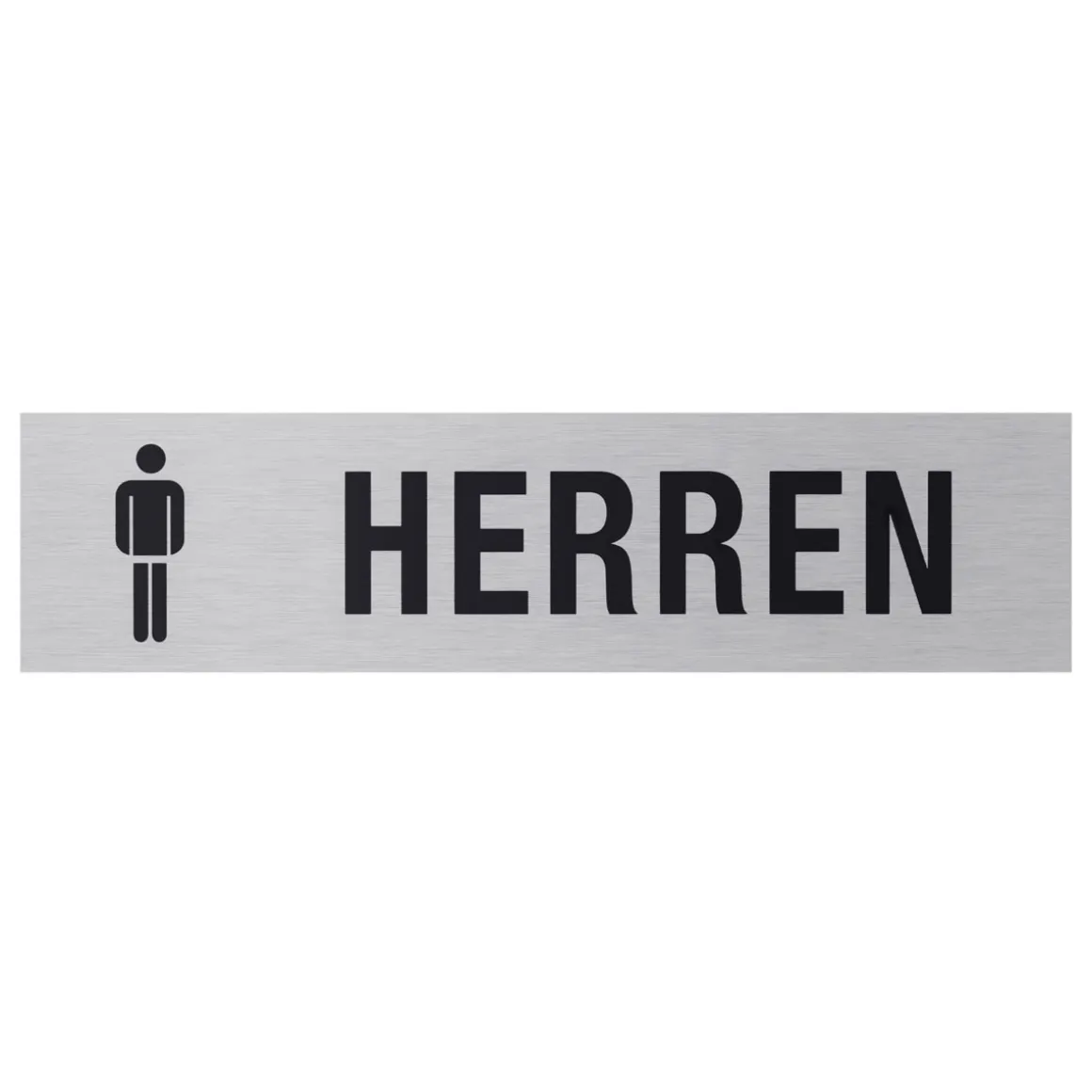Metafranc Hinweisschild WC Herren Aluminium grau