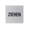 Metafranc Hinweisschild Ziehen Aluminium grau