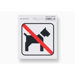 Metafranc Verbotsschild Hunde verboten Kunststoff rot