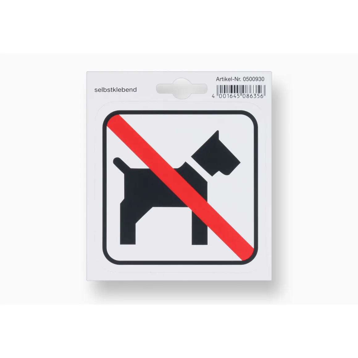 Metafranc Verbotsschild Hunde verboten Kunststoff rot