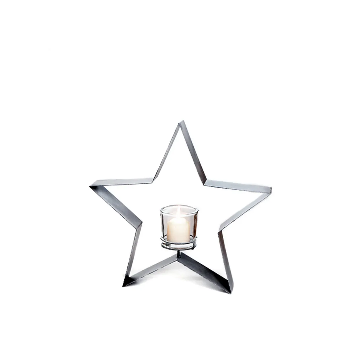 Metallstand Stern anthrazit matt pulverbeschichtet 58 x 10 x 56 cm