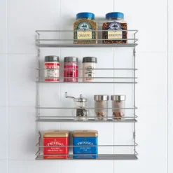 Metaltex Gewürzregal Pepito 36 x 45 x 8 cm silber