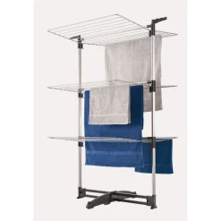 Metaltex Turm-Wäschetrockner Ciclone Vario 78 x 137 x 68 cm silber