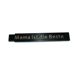 Meterstab Mama ist die Beste 2m schwarz