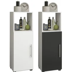 Midischrank Flandu weiß/schwarz