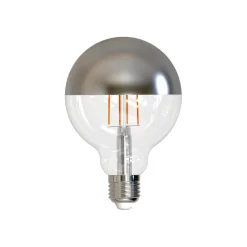 Müller Licht LED_Leuchtmittel Retro Globe E27 8W silber
