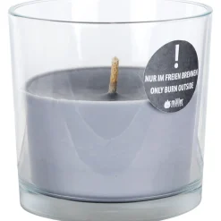 Müller-Licht Outdoor Kerzenglas 140x140mm hellgrau