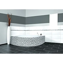 Mosaik Marmormatten 23/23 grau-weiß 30 x 30 x 0,8 cm