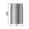 MyFireTool Rauchrohr FAL 250 mm Ø 120 mm 0,6 mm