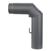 MyFireTool Rauchrohr 90 Grad Ø 120 mm grau 2 mm