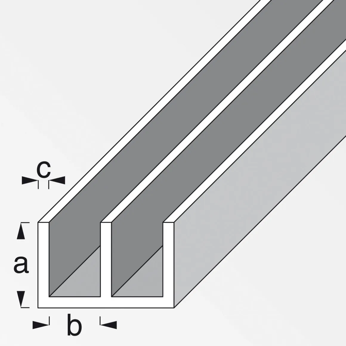 MyTool Führungsschienenprofil 6 x 15,9 x 6 cm 1m unten