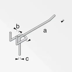 MyTool Lochblechhaken 80 mm groß 6 Stück