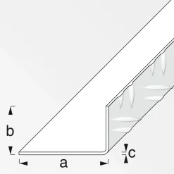 MyTool Riffelblechwinkel 29,5 x 53,6 mm 1m blank