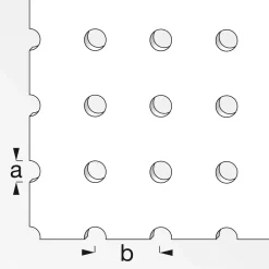 MyTool Rundlochblech 25 x 50 x 4,5 mm eloxiert