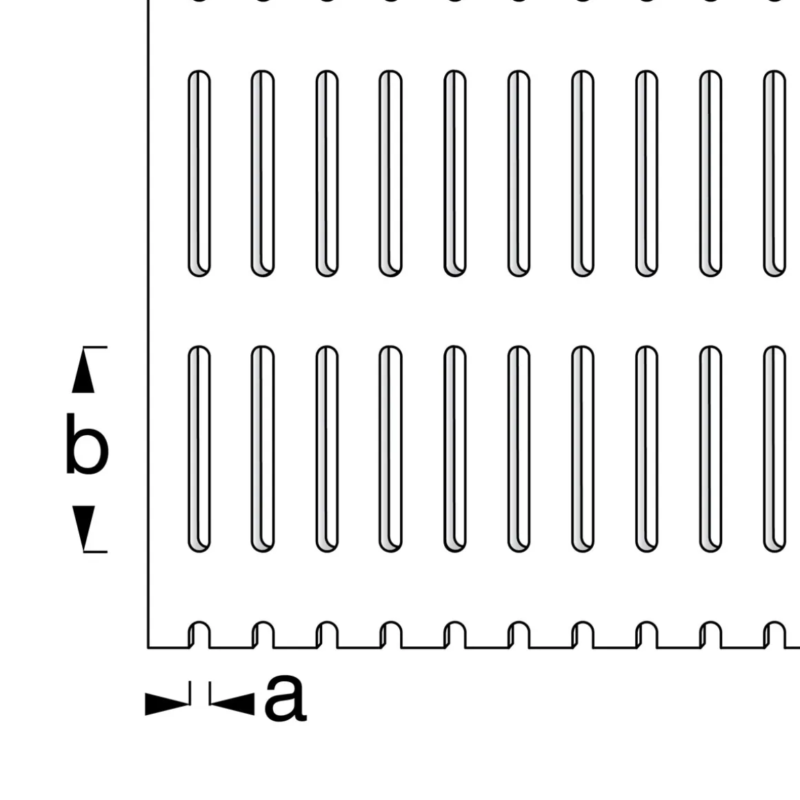 MyTool Schlitzlochblech 20 x 100 mm silber