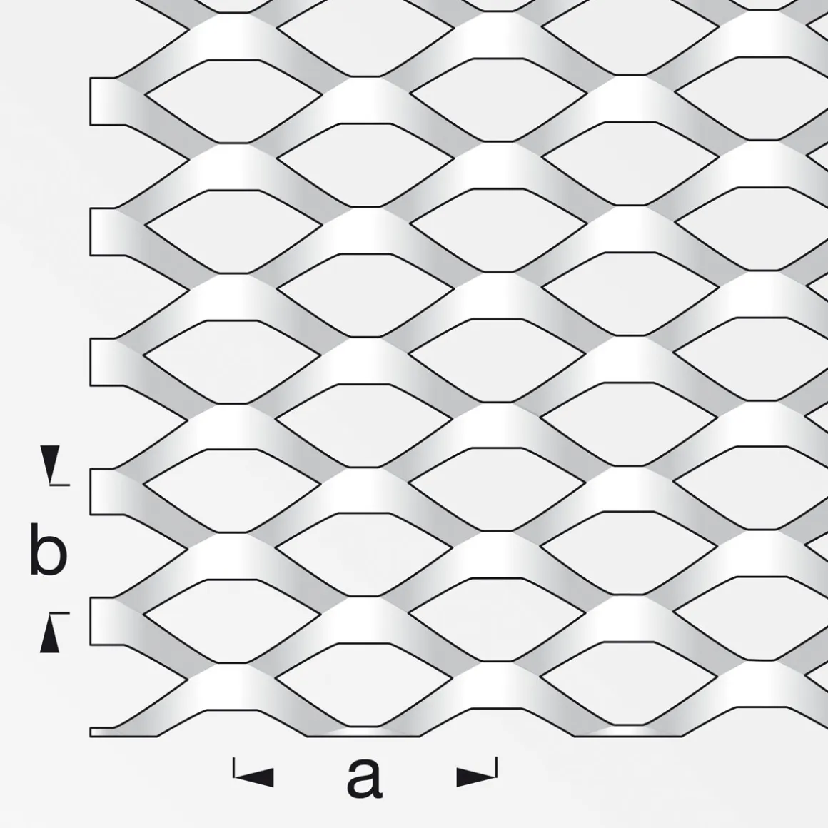 MyTool Streckmetall 25 x 50 cm 16 mm Stahl unbehandelt
