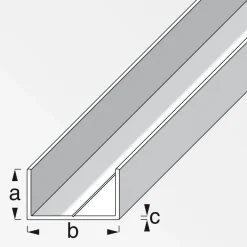 MyTool U-Profil 19,5 x 35,5 mm 1m blank