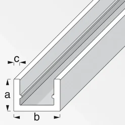MyTool U-Profil 10 x 16,5 x 1,5 mm 2m silber