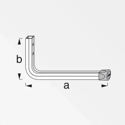 MyTool Wandhaken 80 x 175 mm blank