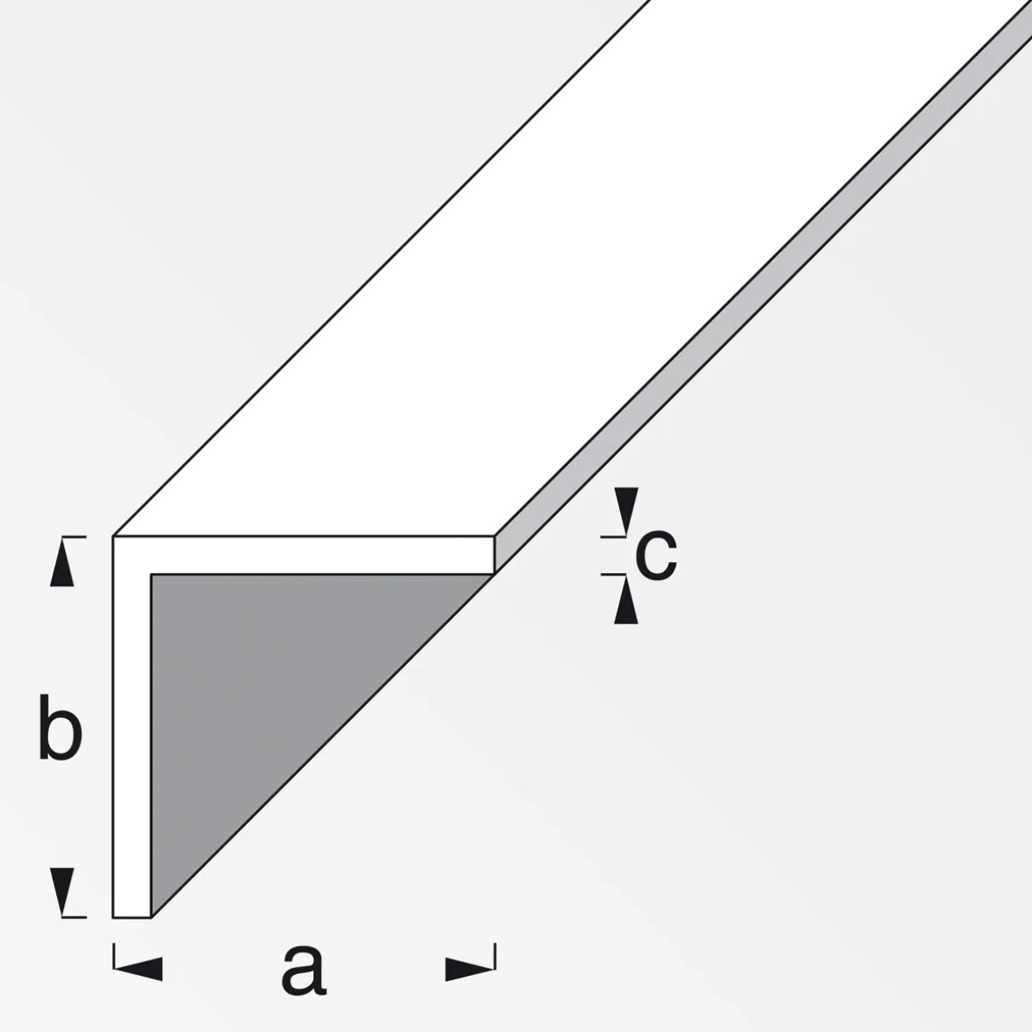 MyTool Winkel 15 x 15 x 1 mm 2m silber-eloxiert