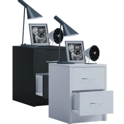 Nachttisch Boxal Mini weiß